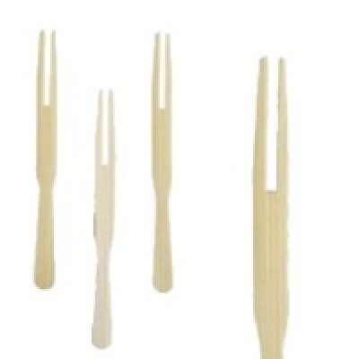 Pins - forks CHIPS, wooden, 8.5 cm, 1000 pcs
